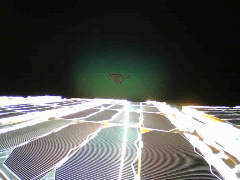 Image captured by the Mikroglob-4 engineering camera